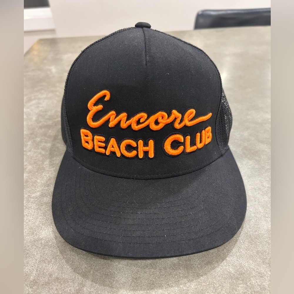 Men’s embroidered neon orange/black hat. Cheese grater. Adult size. Adjustable.